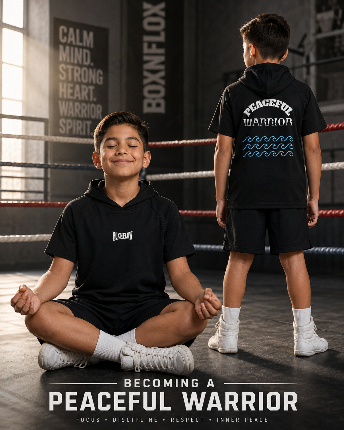 PosiCharge Tri-Blend Wicking Short Sleeve Hoodie