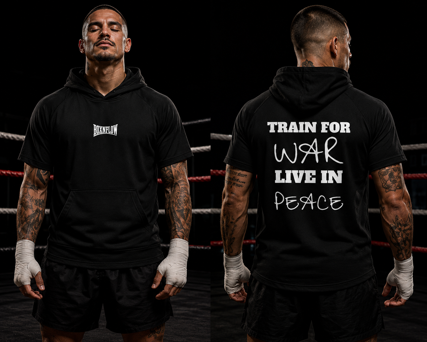 PosiCharge Tri-Blend Wicking Short Sleeve Hoodie